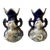 Mid 19th Century Old Paris Cobalt Vases- a Pair For Sale