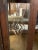 1900s Antique Oak Glass and Stone French Style Vitrine Cabinet With Velvet Interior For Sale - Image 10 of 13