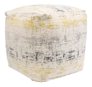 Pasargad Home Grandcanyon Distressed Cotton Pouf