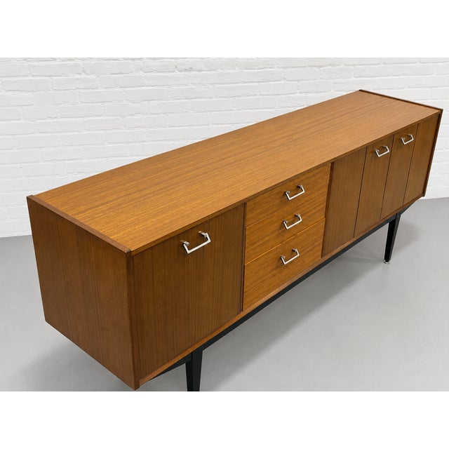 Mid Century Modern Teak Sideboard by Nathan Furniture, Made in England | British MCM Credenza, C. 1960’s For Sale - Image 15 of 17