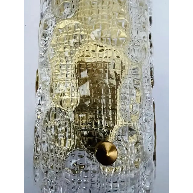 Pair Carl Fagerlund Orrefors Crystal 1950s Wall Lamps Midcentury Swedish For Sale - Image 12 of 12