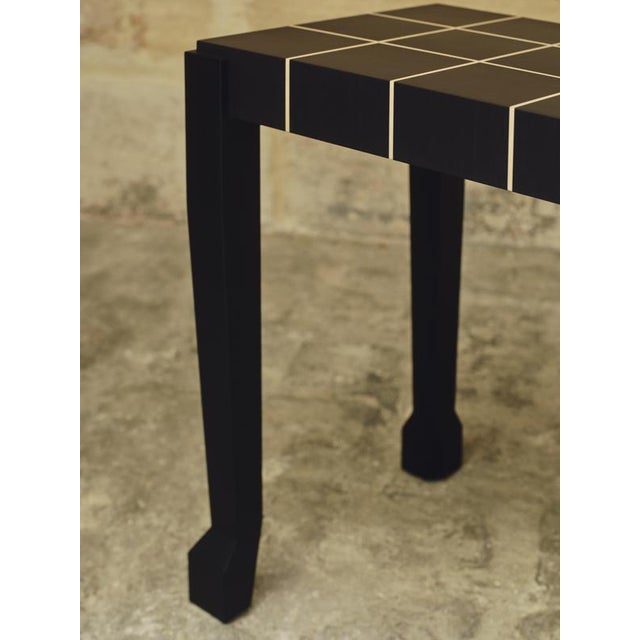 Wood Hooves Side Table in Ivory Wood by Veermakers For Sale - Image 7 of 9