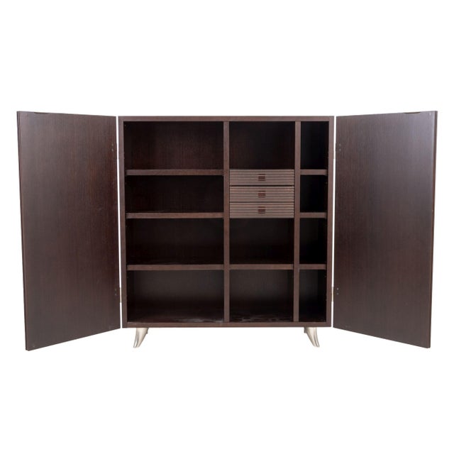 Early 21st Century Antonio Citterio Style Wenge Wood Armoire For Sale - Image 5 of 8