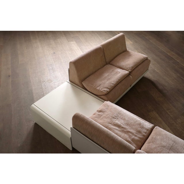 Orbis Modular Sofa in Corduroy by Luigi Colani for Cor, 1970s, Set of 7 For Sale - Image 10 of 13