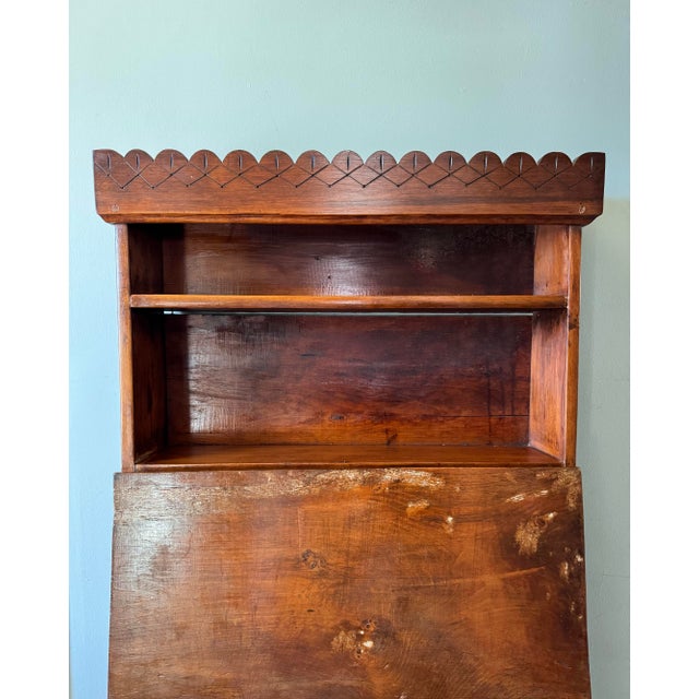 Wood Late 19th Century Primitive Early American Secretary For Sale - Image 7 of 10
