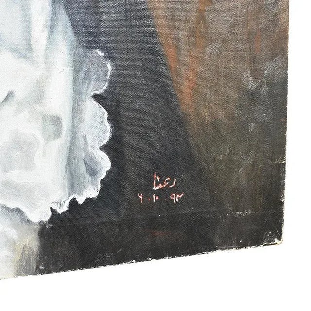 Portraiture Religious Portrait Painting Oil on Canvas of Catholic Nun in Habit Veil and Coif For Sale - Image 3 of 8