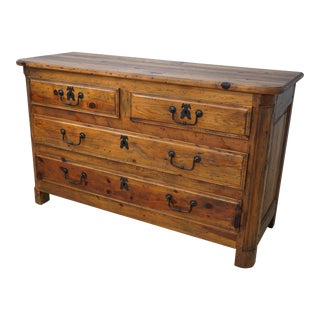 Ralph Lauren Country French Oversized Pine Chest For Sale