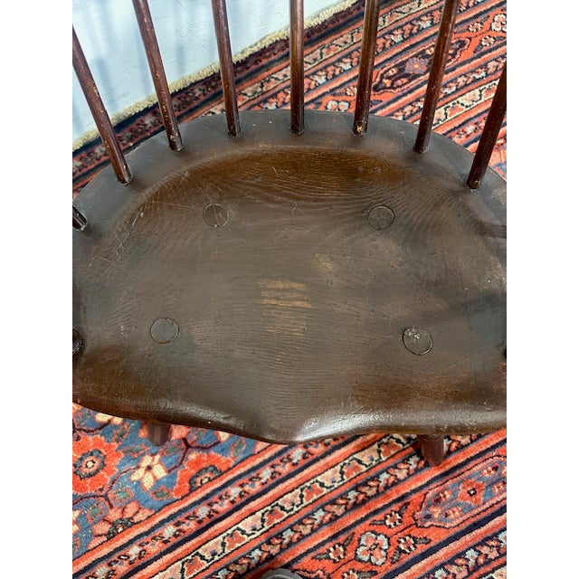 Early 1900s Antique Barrel Desk Chair For Sale - Image 9 of 9