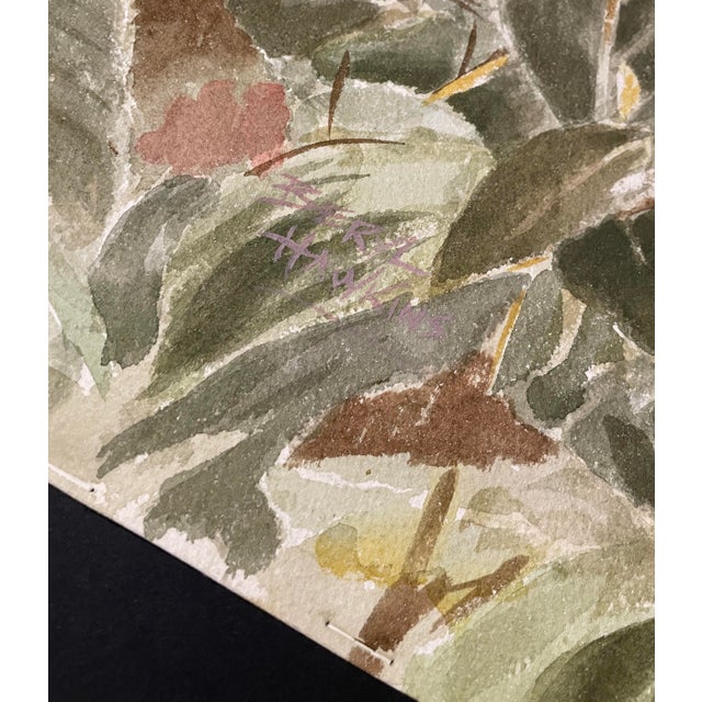 Impressionist 1970s Beryl Hawkins Azalea Watercolor For Sale - Image 3 of 4