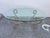 Vintage Hollywood Regency Style Coffee Table Featuring a Gold-Finished Wrought Iron Base With Scrollwork and an Oval Beveled Glass Top For Sale - Image 4 of 7