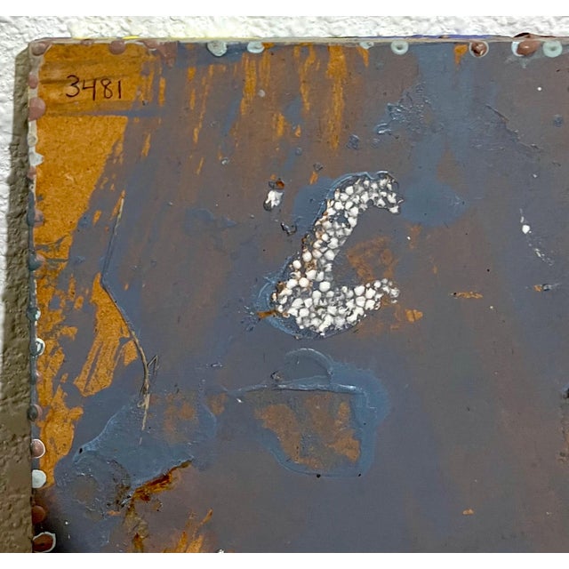 Paint Edward Avedisian, Mod Abstract Expressionist Modernist Oil Painting Edward Avedisian Color Forms For Sale - Image 7 of 8