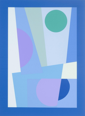 Bamse Kragh-Jacobsen, Geometric Abstract Work, 1982, Serigraph on Paper
