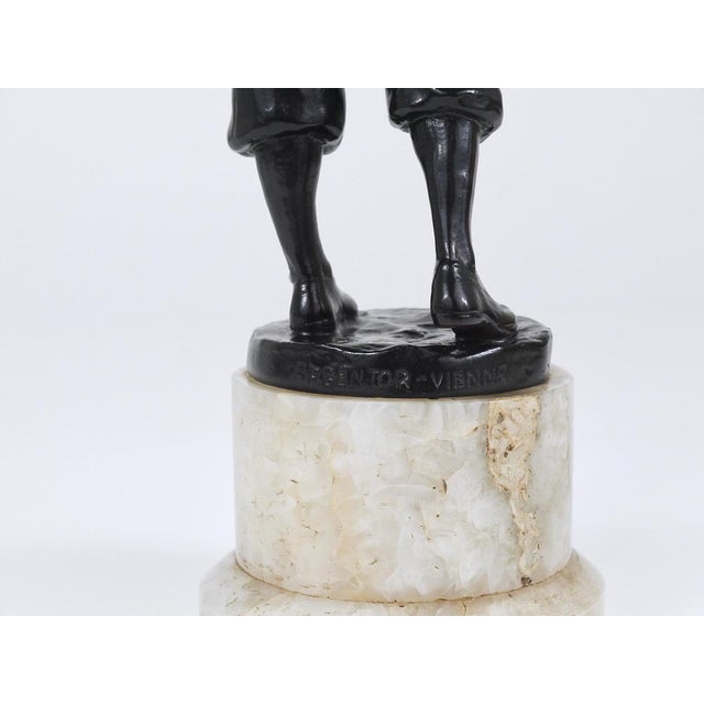 1920s Golf Player Harry Vardon Bronze Statue by Richard Thuss, Vienna, 1925 For Sale - Image 5 of 18