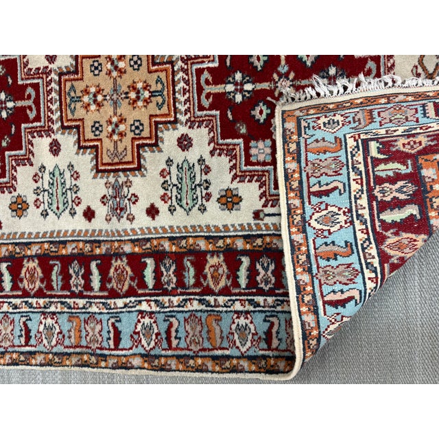 2ft 8in × 4ft 2in Pakastani Kazak Area Rug For Sale - Image 9 of 12