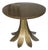 Mid Century Italian Gilt Wood and Birds Eye Maple Side Table For Sale