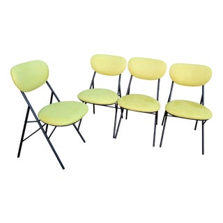 Vintage Metal Chairs from Amma Turin, Italy, 1960s, Set of 4 For Sale