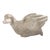 Vintage Natural Clear Crystal Quartz Hand Carved Duck Figurine For Sale