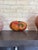 Late 20th Century Boho Chic Hand-Painted Carved Wooden Serving Snack Platter For Sale - Image 5 of 5