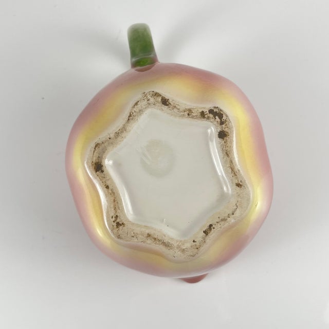 Ceramic Apple-Shaped Slipware Pitcher, 1960s-1970s For Sale - Image 7 of 9