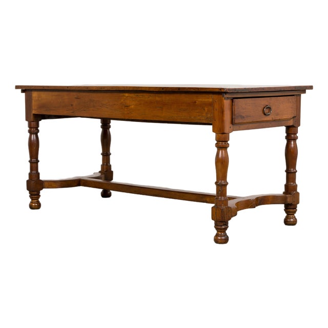 Antique Late 19th Century French Provincial Fruitwood Dining Table For Sale