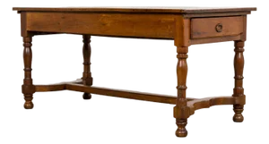 Antique Late 19th Century French Provincial Fruitwood Dining Table