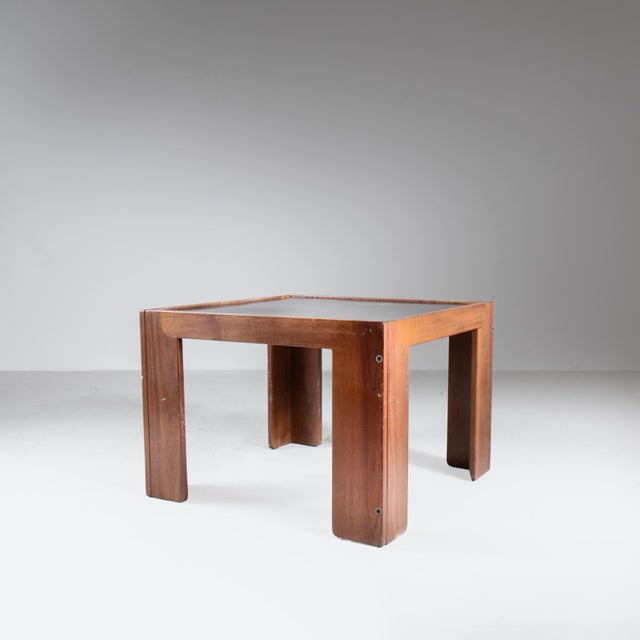 Brown Square Coffee Table Mod. 771 by Afra & Tobia Scarpa for Cassina For Sale - Image 8 of 9