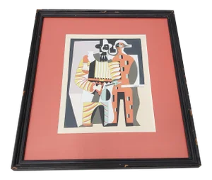Vintage "Pierrot Et Harlequin" Original Pochoir C.1930s