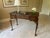 Elegant Henkel Harris solid mahogany writing desk in classic Queen Anne style featuring beautiful cabriole legs,...