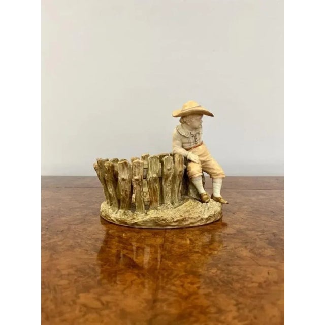 Late 19th Century Figure with a Basket from Royal Worcester, 1890s For Sale - Image 5 of 8