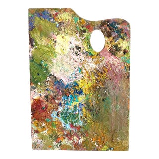 Vintage French Artist's Painter's Palette Two-Sided For Sale