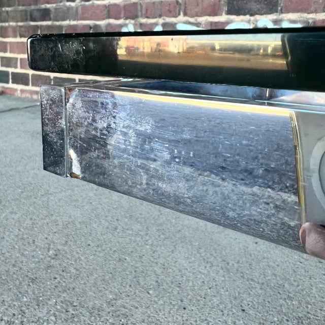 Chrome Andre Coffee Table by Tobias Scarpa for Knoll For Sale - Image 8 of 12