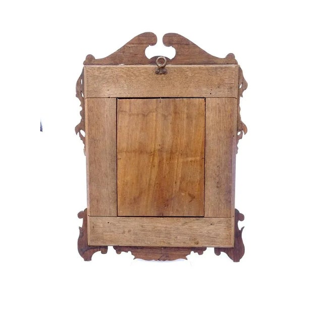 Carved Walnut Frame with Marble Composition, Late 1800s For Sale - Image 8 of 12