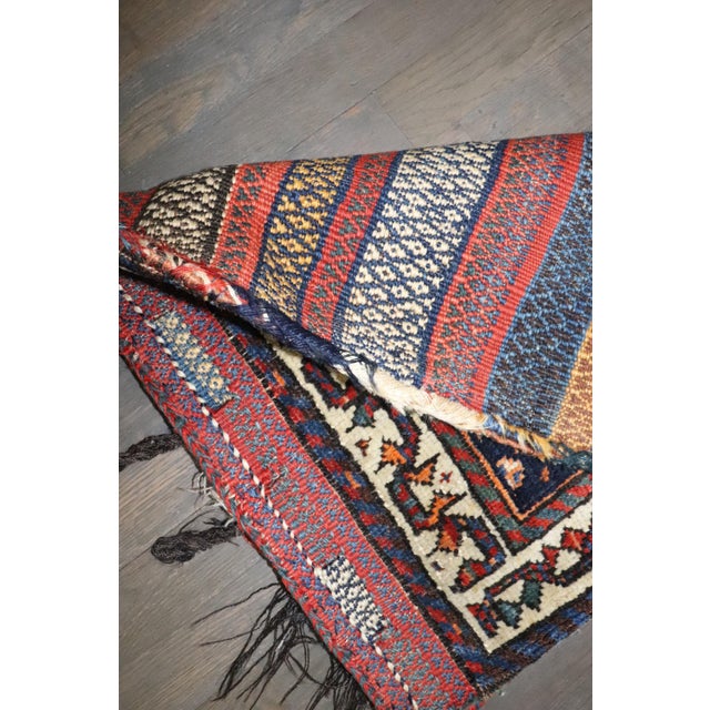 Persian Shiraz Bagface Ghashgai Rug no. j4862 For Sale - Image 3 of 5