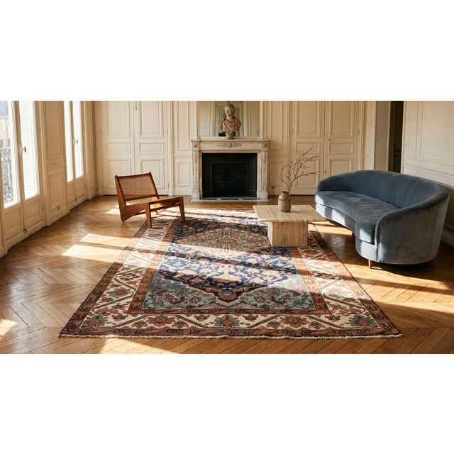 Early 20th Century Persian Malayer Carpet For Sale - Image 9 of 10