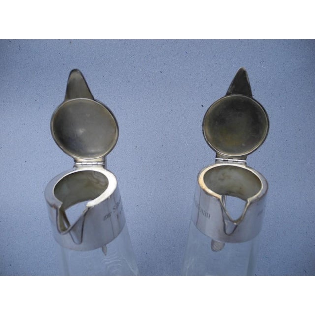 800 Silver Wine Decanters by Wilhelm Binder, 1890s, Set of 2 For Sale - Image 15 of 18