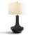 Ceramic Lotus Black Lamp For Sale - Image 7 of 7