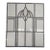 Likely Antique Leaded Glass Window Panel With Geometric and Textured Glass Design. For Sale