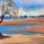 Vintage Original Oil Painting Impressionist Landscape Tree by Water For Sale In Tampa - Image 6 of 12