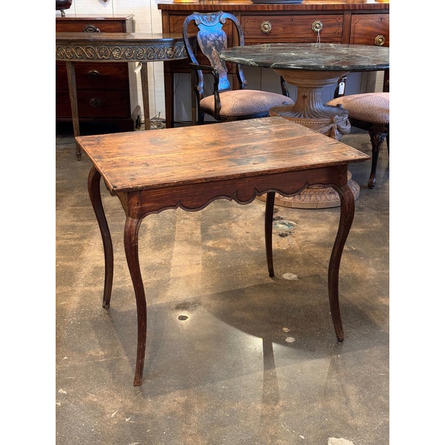 19th Century French Oak Side Table For Sale - Image 11 of 11
