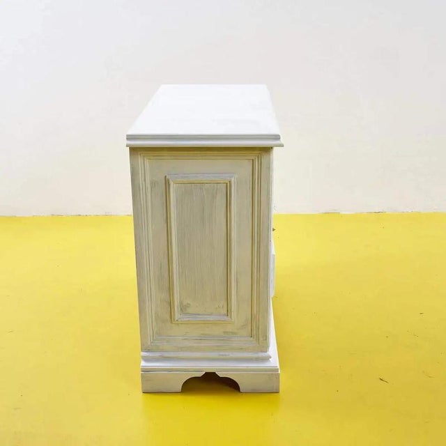 1980s Small White Wooden Sideboard For Sale - Image 5 of 8