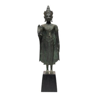 Thai Standing Buddha of Protection, C. 1900 For Sale