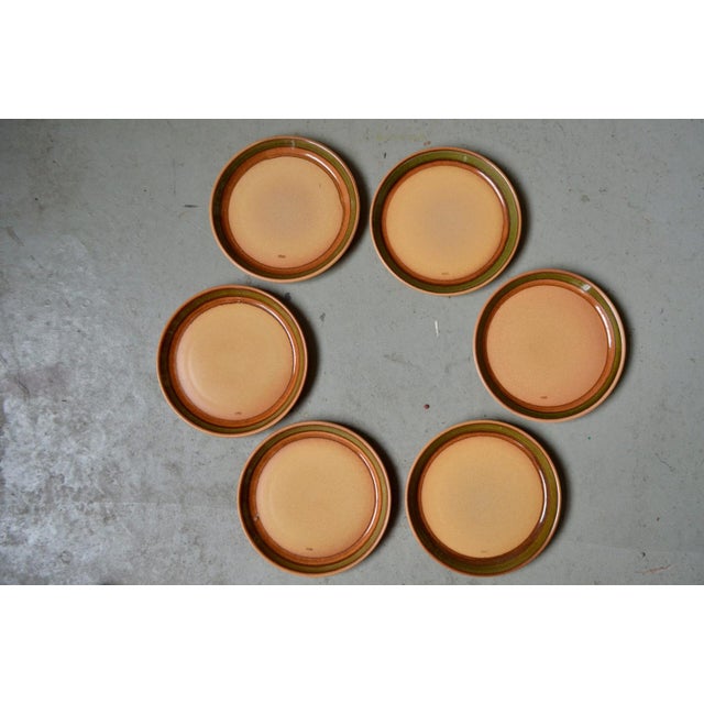 Vintage Esso Stoneware Plates, 1970s, Set of 6 For Sale - Image 6 of 6