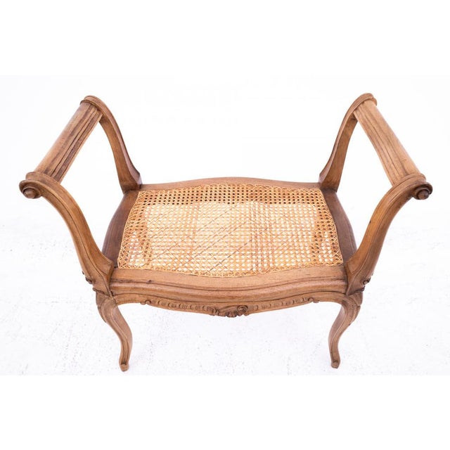 Vintage French Bench, 1940s For Sale - Image 3 of 10