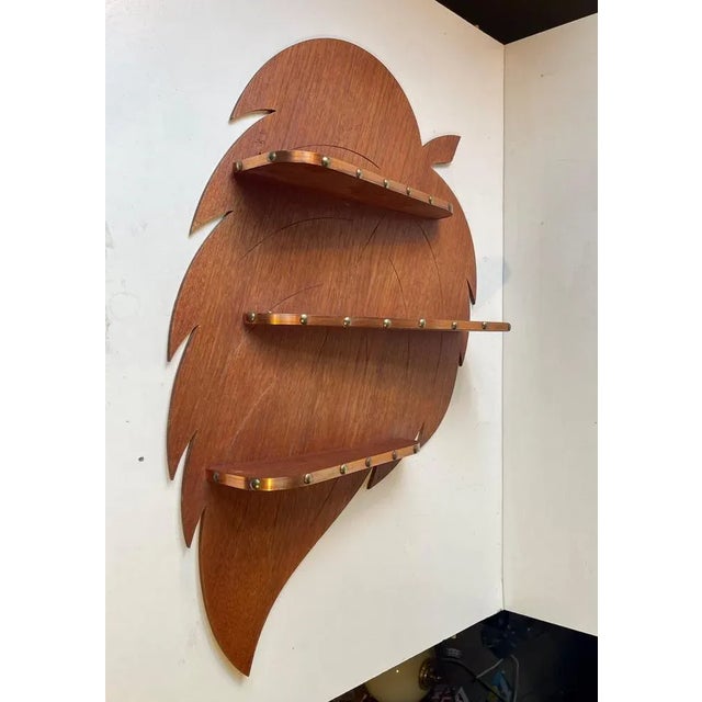 Danish Leaf Spice Rack in Teak and Copper, 1960s For Sale - Image 11 of 11