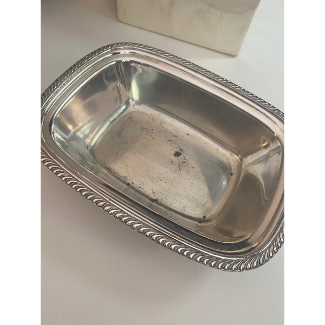 Silver Covered Serving Dish For Sale - Image 4 of 7