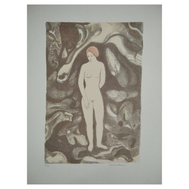 Juan Navarro Ramon, Figure, 1980, Lithograph, Framed For Sale