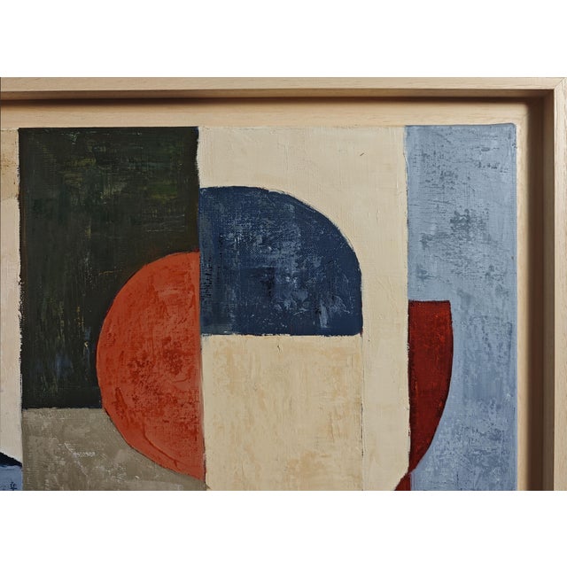 Interference, Contemporary Geometric Abstract, Framed by Sophie Dumont For Sale - Image 6 of 9