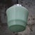 French Art Deco Green Clichy Glass Pendant Lamp For Sale - Image 6 of 8