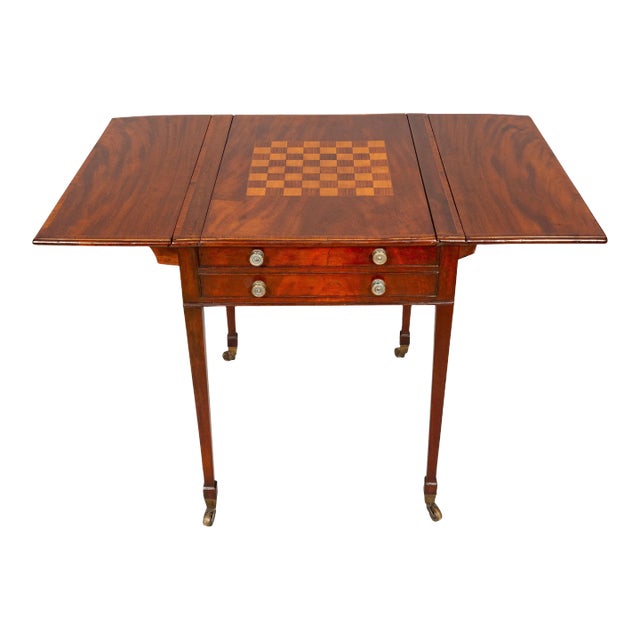 George III Mahogany Games Table For Sale