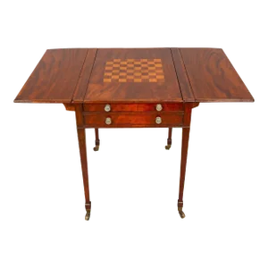 George III Mahogany Games Table